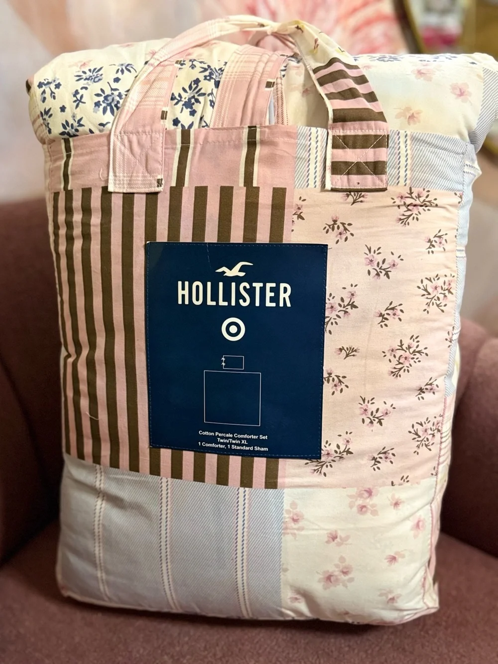 Hollister Co. x Target Percale Patchwork Comforter Set - Twin/TwinXL